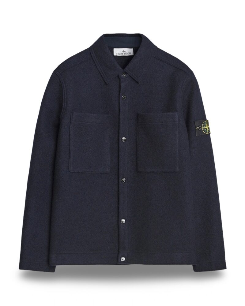 Овершот STONE ISLAND Felted Wool Overshirt Овершот STONE ISLAND Felted Wool Overshirt